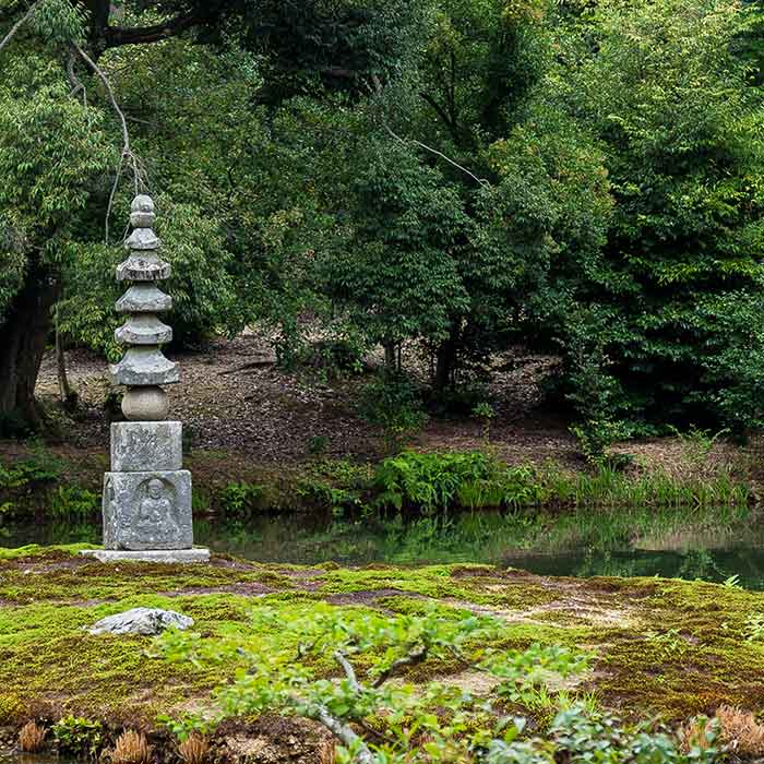 Stone statue in Japanese Garden